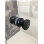 Jara Frameless Shower Screen 900 * 900 * 2000mm With Matte Black Fittings